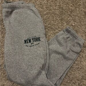 Gray New York Sweatpants